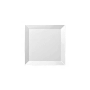 LUZERNE OLIVE WHITE SQUARE PLATE - 16CM (24)