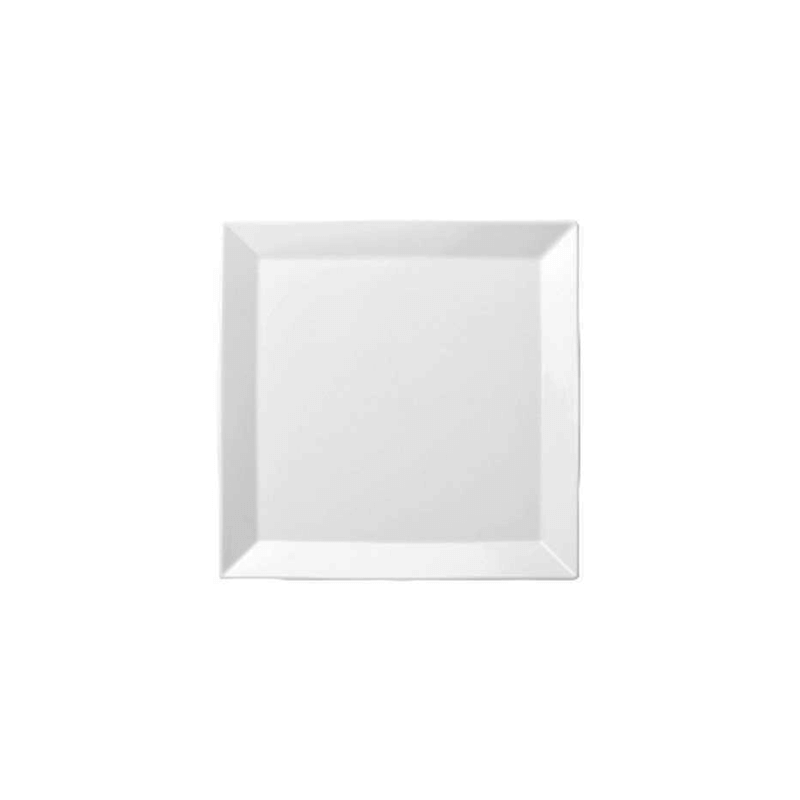 LUZERNE OLIVE WHITE SQUARE PLATE – 16CM (24)