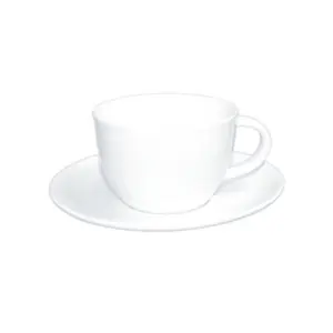 LUZERNE OLIVE WHITE AK TEA CUP - 24CL (24)