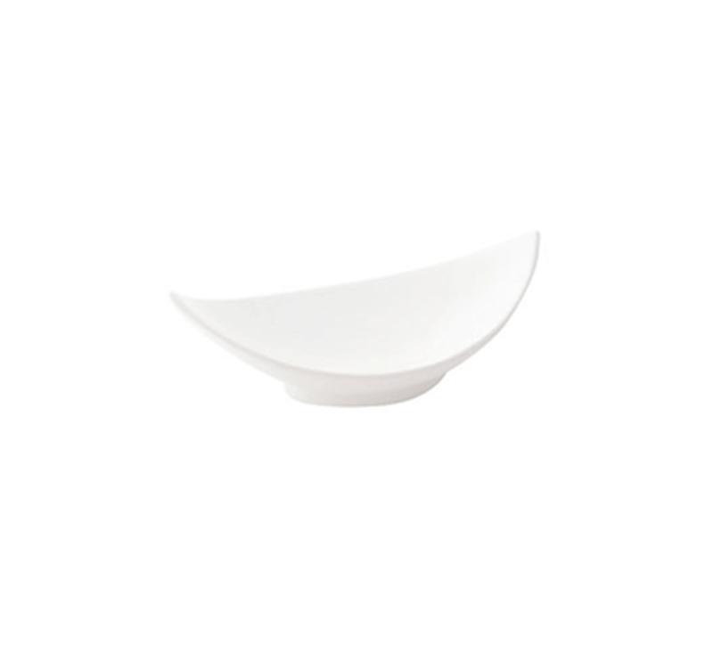 FORTIS ACCENT WHITE BAMBOO LEAF PLATE – 20CM (6)