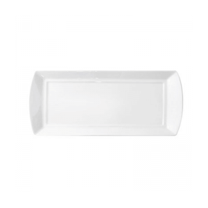FORTIS ACCENT WHITE RECT. PLATE WITH HANDLE - 29x13CM (12)