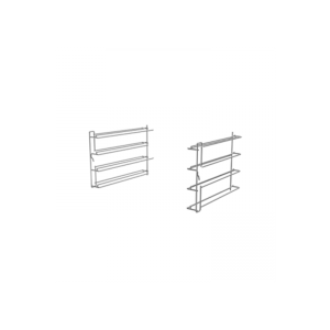SMEG Trays and Grids 600 x 400mm Support kit for trays or flat trays GN1/1 for 4-tray oven
