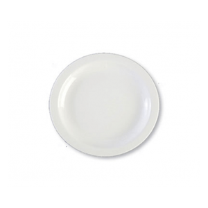 FORTIS PRIMA WHITE NARROW RIMMED PLATE - 17CM (24)