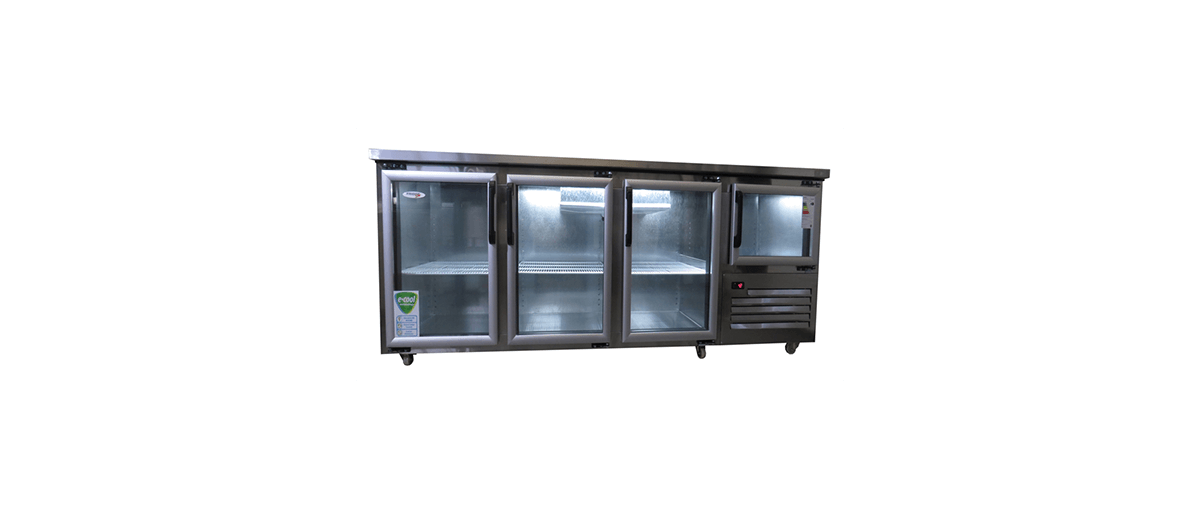 FRIDGESTAR EB2550SG U/BR 2500MM 785L FRIDGE S/S EXTRERIOR 3 AND HALF SWING DOORS R290