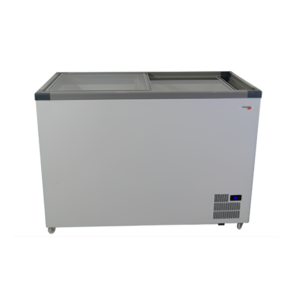 FRIDGESTAR VL525 CHEST FREEZER 520L GLASS SLIDER LOW R290a FAN COND RADIUS CORNERS -18°C