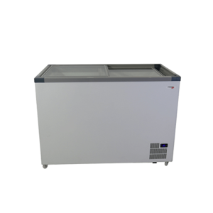 FRIDGESTAR VL525 CHEST FREEZER 520L GLASS SLIDER LOW R290a FAN COND RADIUS CORNERS -18°C