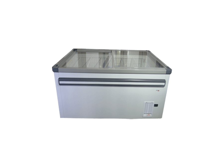 FRIDGE STAR VS2000 2000MM 820L VISI TOP FLAT GLASS ISLAND MERCHANDISER R290 INCL 6 BASKETS -22°C