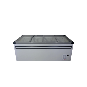 FRIDGESTAR FLAT TOP FREEZER TWO SLIDING LIDS LOW E GLASS FAN COND R290 EMS