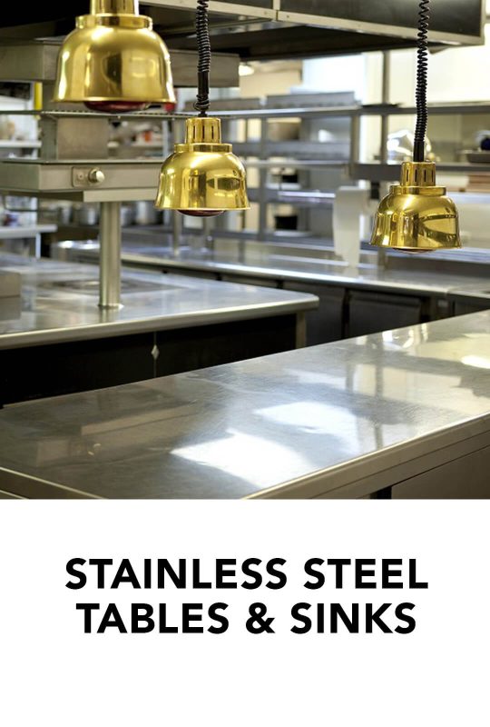 Stainless Steel Tables & Sinks category banner