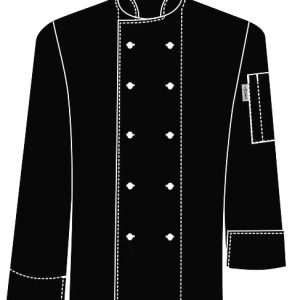 CHEFS UNIFORM DENIM JACKET BASIC LONG - X SMALL