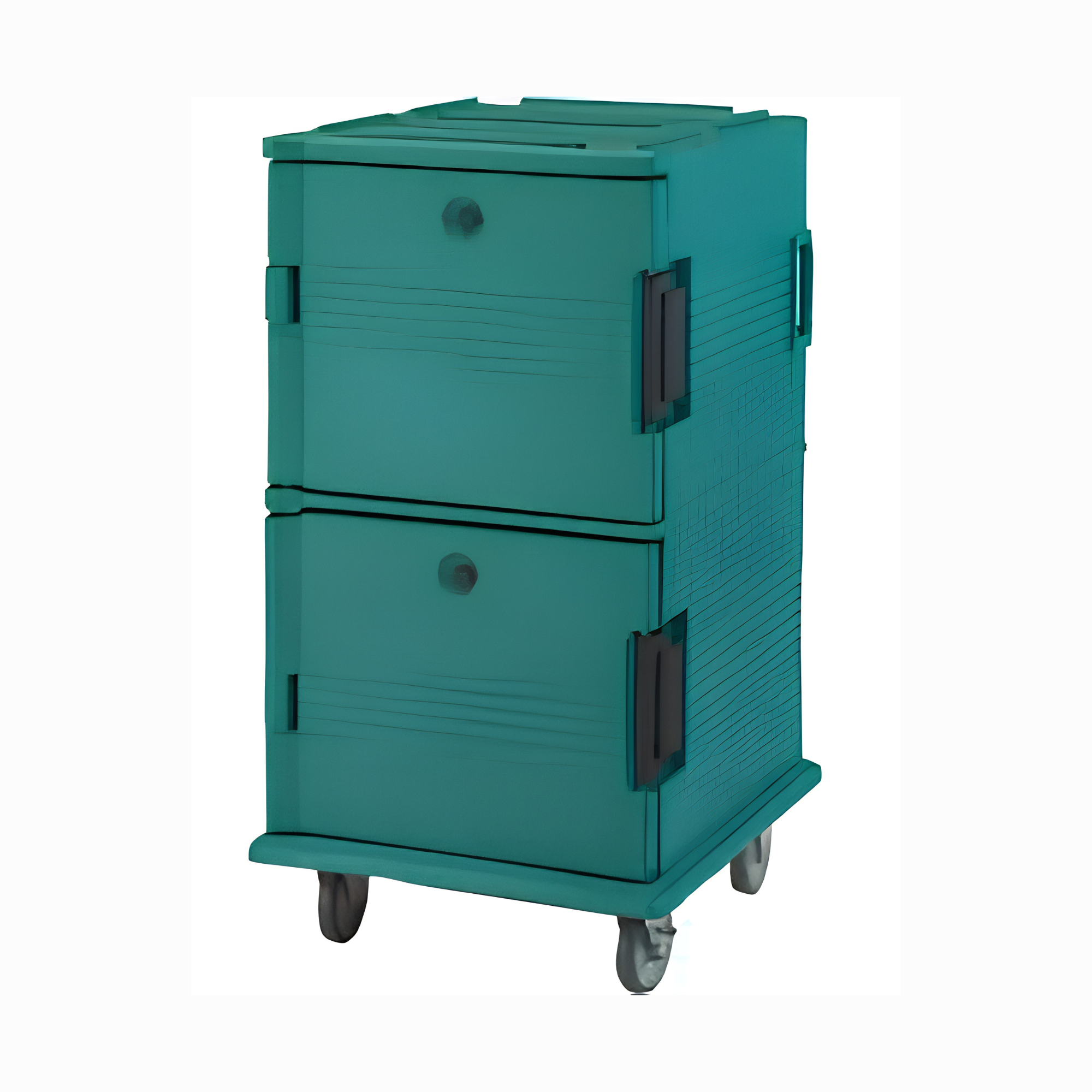 UPC FRONT LOADER 1600 SERIES SLATE BLUE 72CM W X 82CM D X135CM H – TWO COMPARTMENT WITH WHEELS