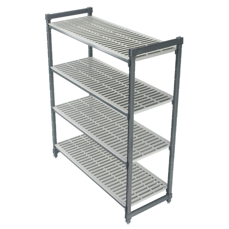 BASICS 4 TIER VENTED SHELF 460MM W X 915MM L X 1830MM H