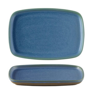 EMERGE - OSLO BLUE - RECTANGULAR PLATE - 22CM X 15CM (6)