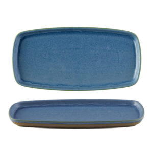 EMERGE - OSLO BLUE - RECTANGULAR PLATE - 25.1CM X 10CM (6)