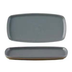 EMERGE - SEATTLE GREY - RECTANGULAR PLATE - 30CM X 14.7CM (6)
