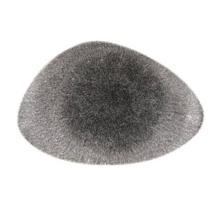 RAKU - QUARTZ BLACK - CHEFS' TRIANGLE PLATE - 30CM X 20CM (6)