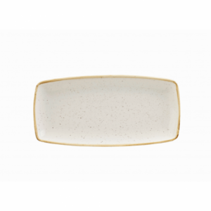 STONECAST - BARLEY WHITE - OBLONG PLATE - 29.5CM X 15CM (12)