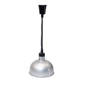 DECORATIVE FOOD DISPLAY LAMP (MATT SILVER) NEW