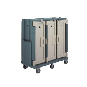 MEAL DELIVERY CART 30 TRAY SLATE BLUE 74.5CM W X 152.5CM L X 161.6CM H