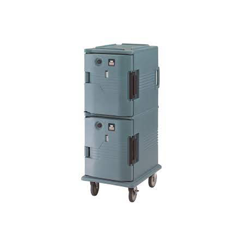 UPC ELECTRIC HEATED FRONT LOADER 800 SERIES SLATE BLUE – TWO CABINET WITH WHEELS – 220V