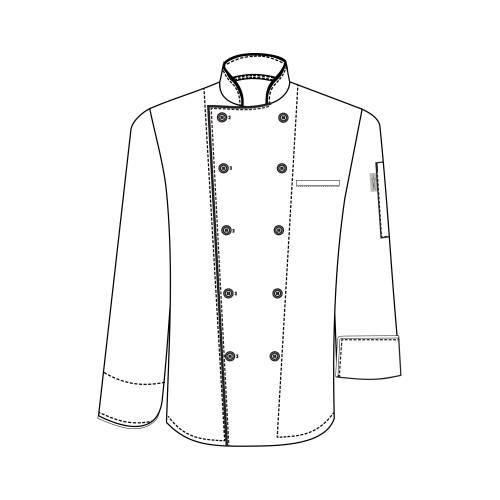 CHEFS UNIFORM JACKET EXECUTIVE MEN LONG – XX LARGE