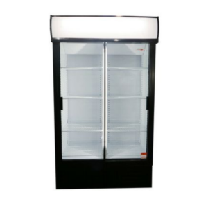 E-COOL BEVERAGE COOLER DOUBLE SLIDING GLASS DOORS