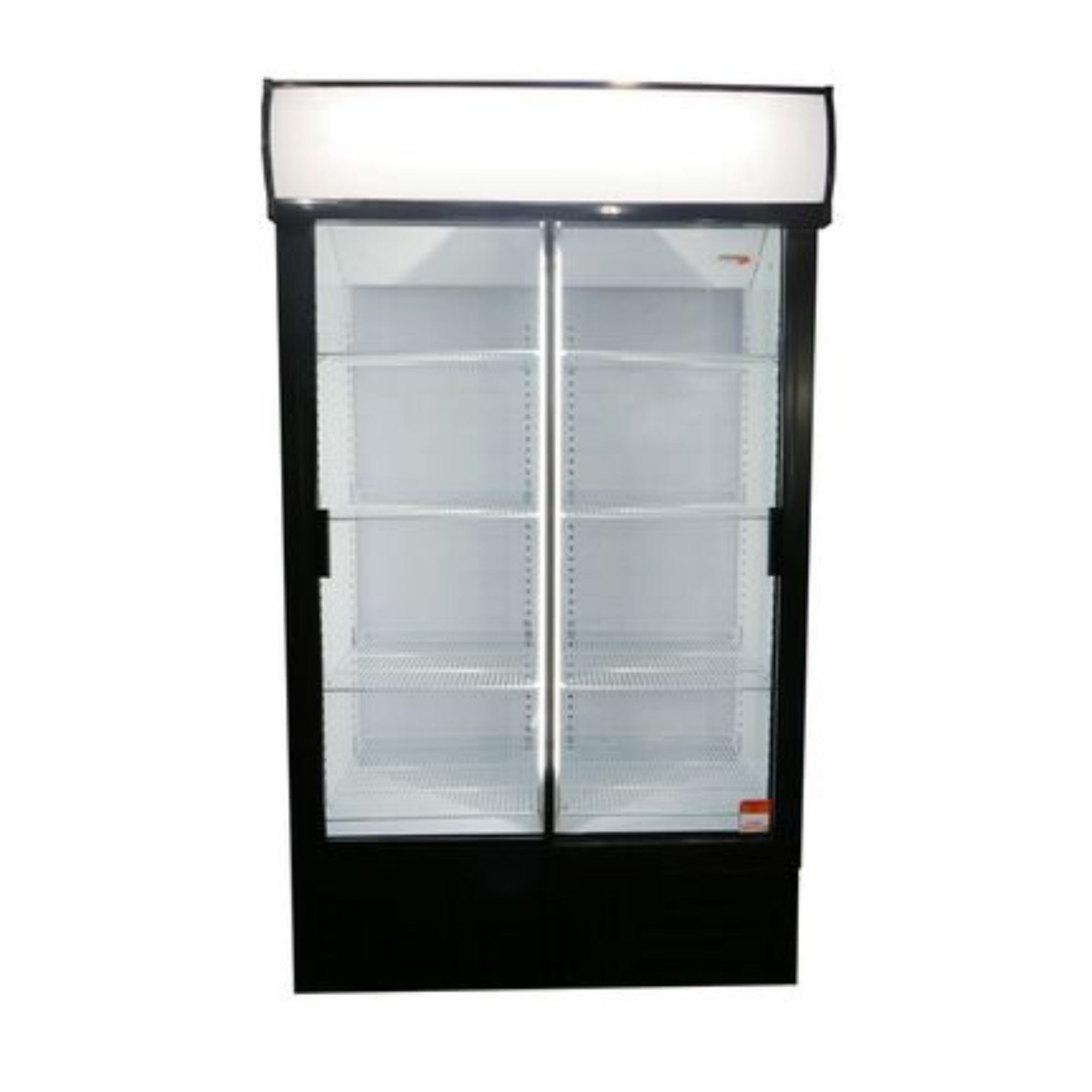 E-COOL BEVERAGE COOLER DOUBLE SLIDING GLASS DOORS