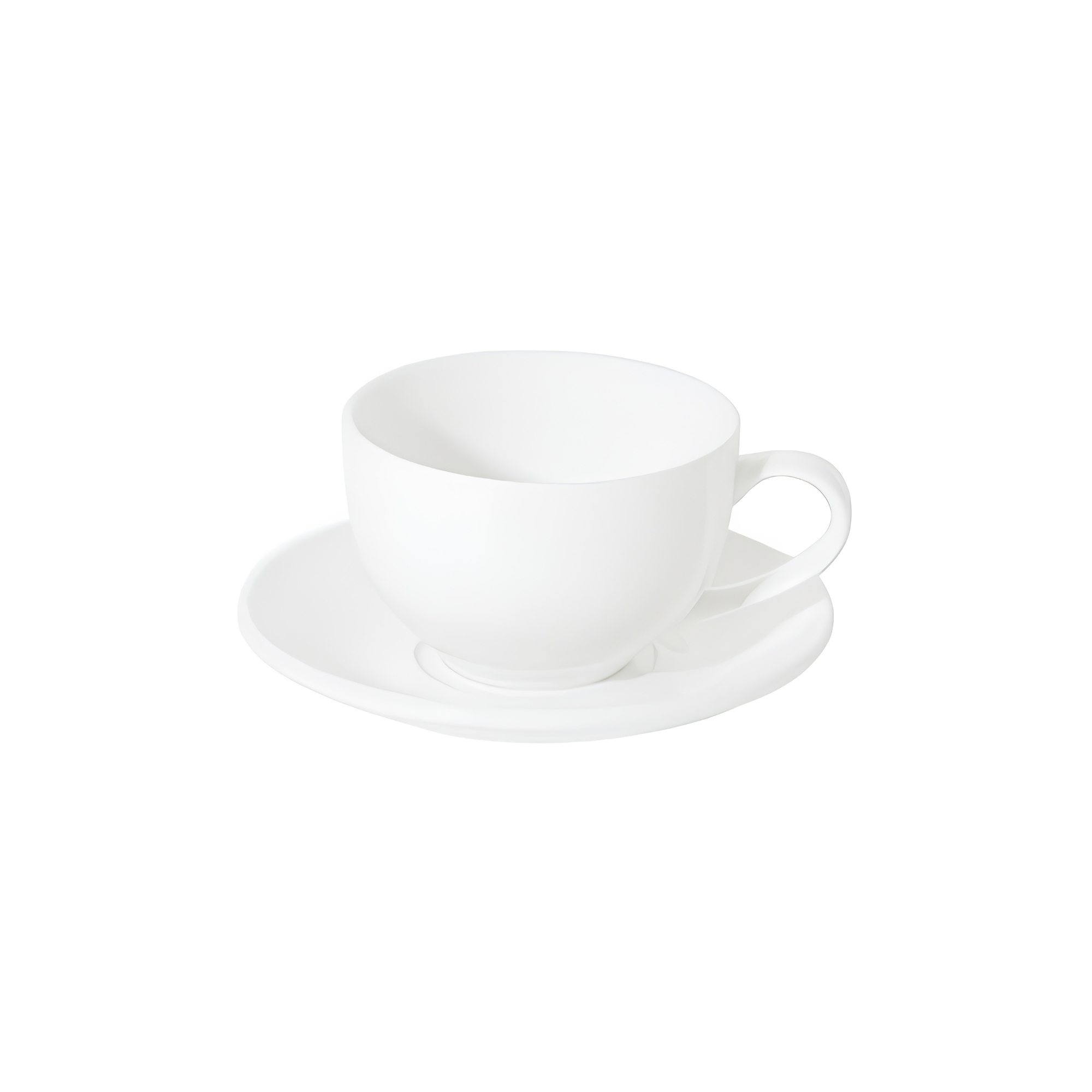 PRIMA – WHITE – DOUBLE WELL SAUCER – 15CM (24)