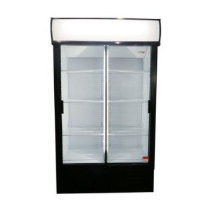 E-COOL BEVERAGE COOLER DOUBLE SLIDING GLASS DOORS
