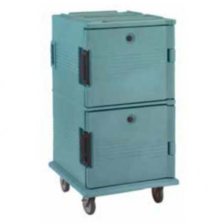 UPC ELECTRIC HEATED FRONT LOADER 1600 SERIES SLATE BLUE – TWO CABINET WITH WHEELS – 220V