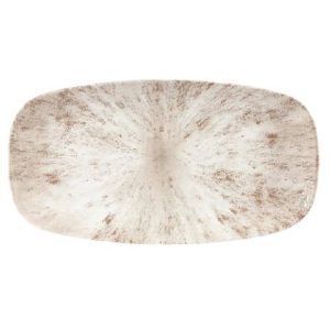 STONE - AGATE GREY - OBLONG CHEFS' PLATE - 30CM X 15.3CM (12)