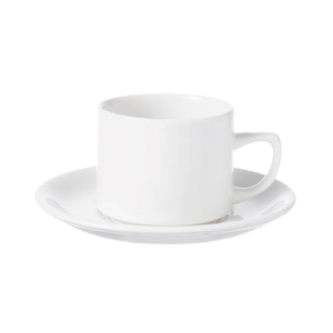 WHITEWARE - WHITE - MAPLE SAUCER - 15CM (24)