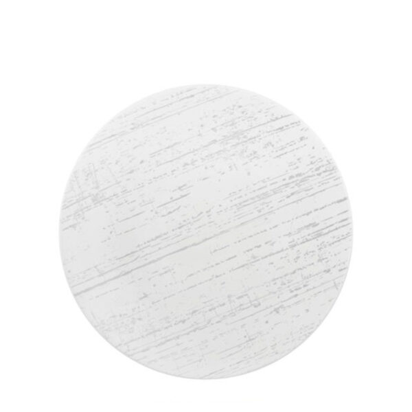 DRIZZLE - WHITE - ROUND PLATE - 16CM - (12)