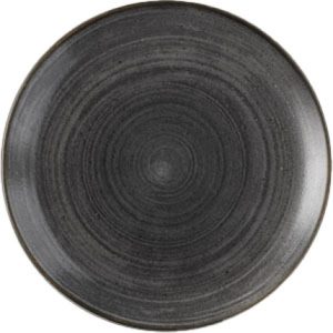 STONECAST RAW - BLACK - COUPE PLATE - 28.8CM (12)