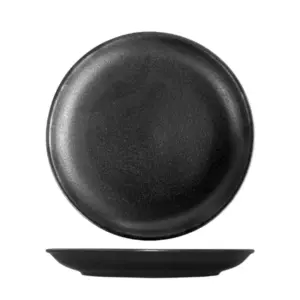TEMPEST - BLACK - COUPE PLATE - 19.5CM (24)