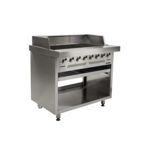 GAS GRILLER ANVIL - 8 BURNER RADIANT - FREE STANDING