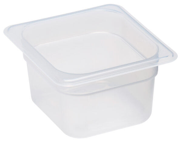 POLYPROPYLENE GN 1/6 FOODPAN TRANSLUSCENT 65MM D