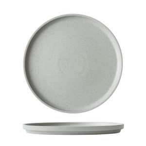 DUNE - ASH - WALLED PLATE - 20CM (24)