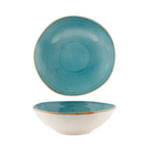 FYNBOS - ATLANTIC BLUE - ORGANIC ROUND BOWL - 40.5CM X 12.5CM (3)