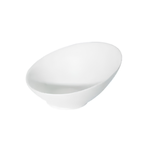 ACCENT - WHITE - SLANT TOP BOWL - 18CM (6)