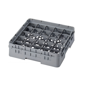 25 COMPARTMENT GLASSRACK 50CM X 50CM GREY - 14.3CM H