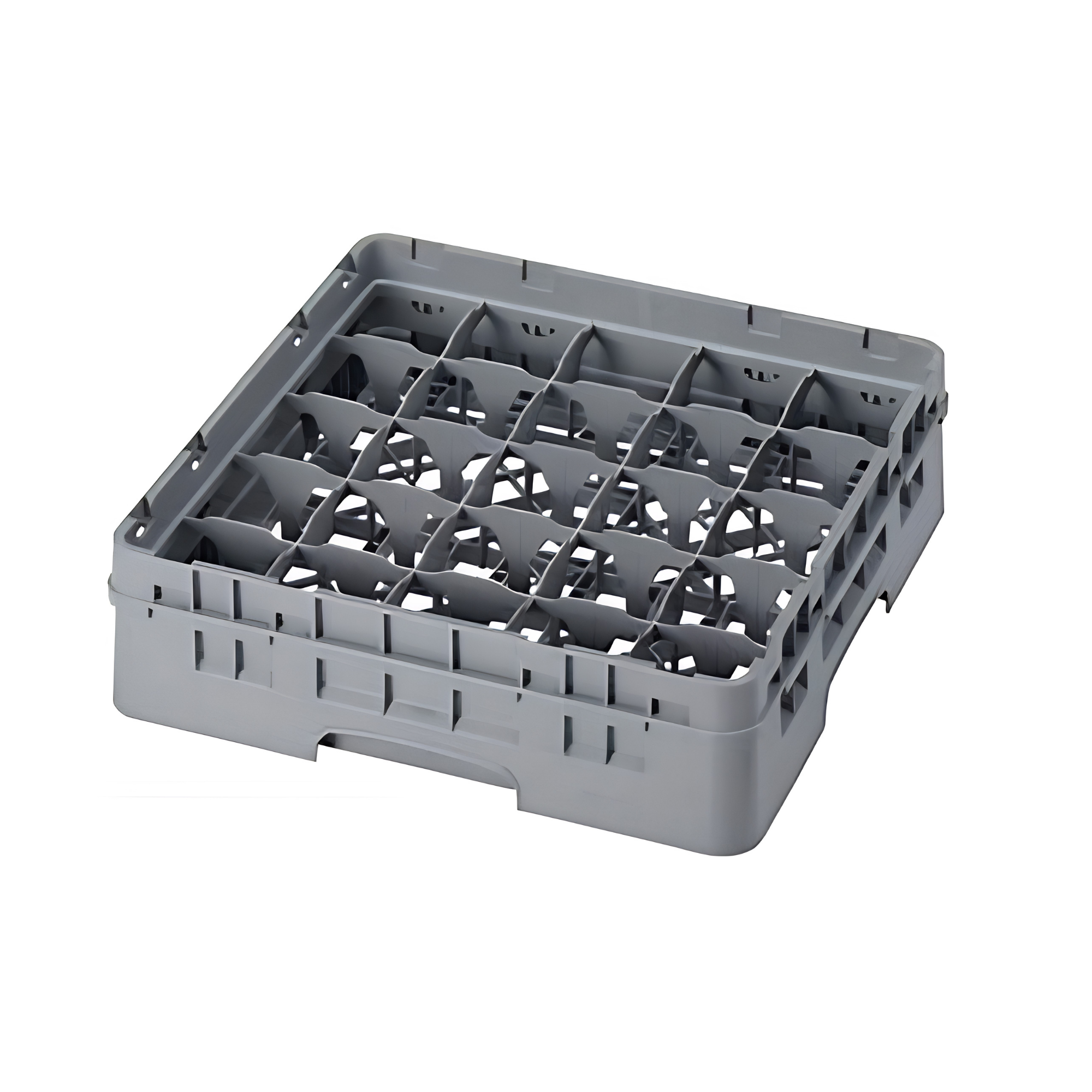 25 COMPARTMENT GLASSRACK 50CM X 50CM GREY – 14.3CM H