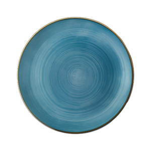 STONECAST RAW - TEAL - COUPE PLATE - 28.8CM (12)