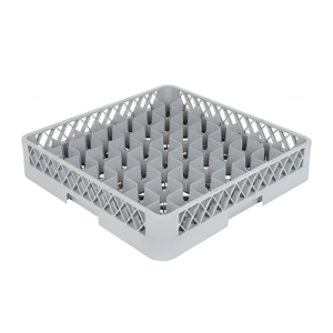 49 COMPARTMENT GLASSRACK 50CMX 50CM GREY - 14.3CM H