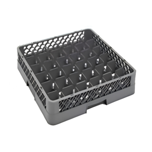 36 COMPARTMENT GLASSRACK 50CM X 50CM GREY - 14.3CM H