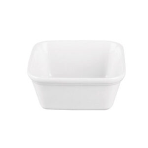 COOKWARE - WHITE - SQUARE PIE DISH - 12CM X 12CM (12)
