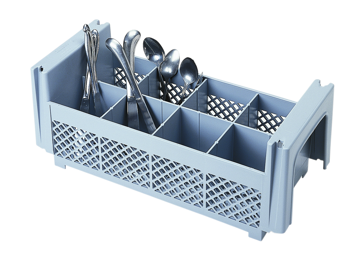 8 COMPARTMENT FLATWARE BASKET NO HANDLES 18.4CM H