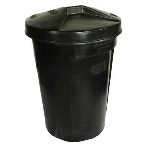 REFUSE BIN 85LT (BLACK) 450MM x 630MM – INCLUDES LID