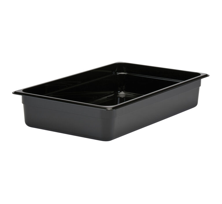 GN FOODPAN 1/1 POLYCARBONATE BLACK 100MM D