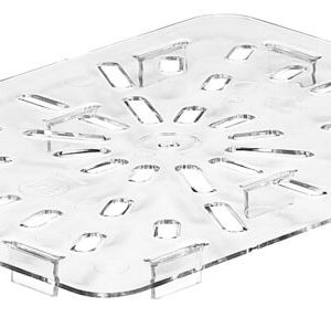 POLYCARBONATE CLEAR DRAIN SHELF FOR 1/2 PANS